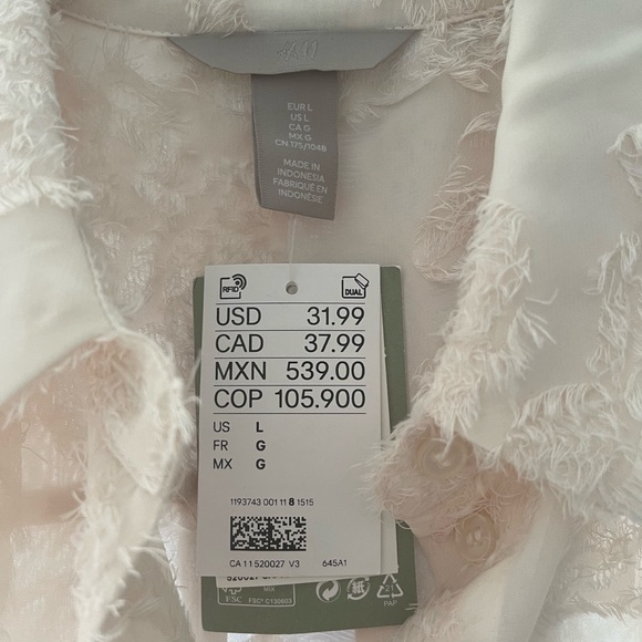 H&M Blouse Brand New With Tags - Picture 2 of 6